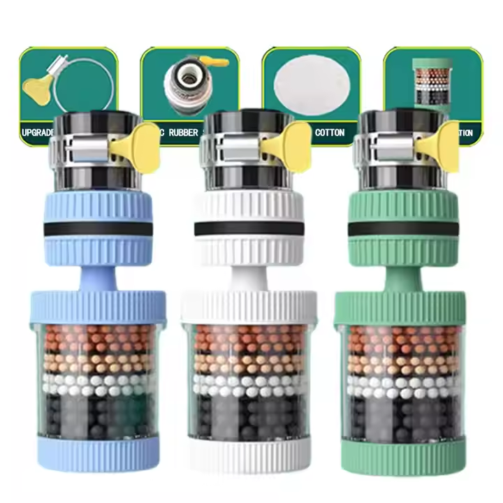 Faucet Tap Water Filter – 360° Rotating Multi-Layer Water Purifier
